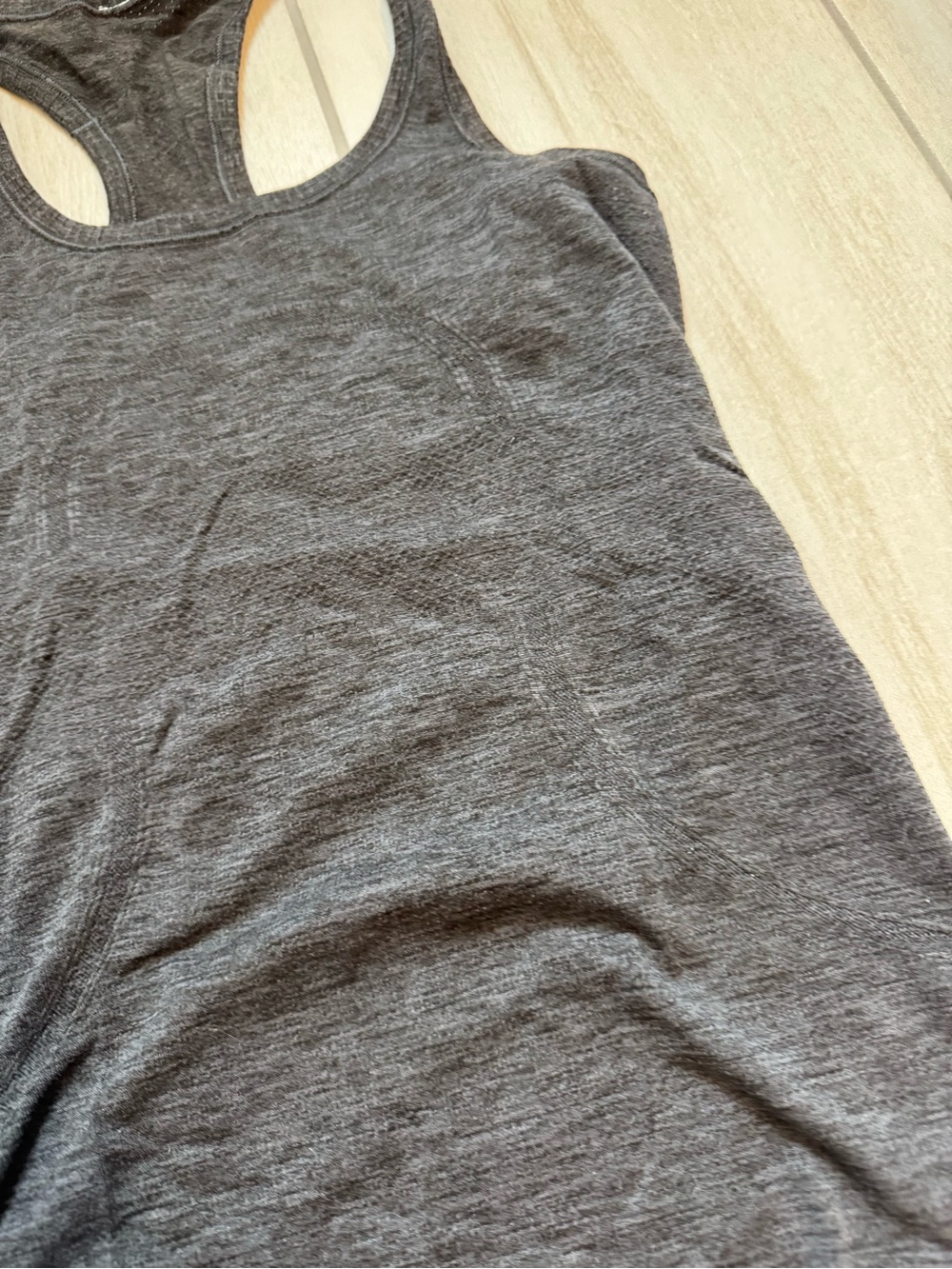 lululemon athletica charcoal racerback tank - Picture 5 of 5